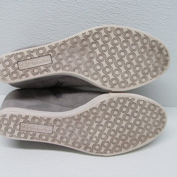 Linea Paolo Felicia Gray Suede Leather Platform Wedge Sneaker size 9 - Picture 11 of 11
